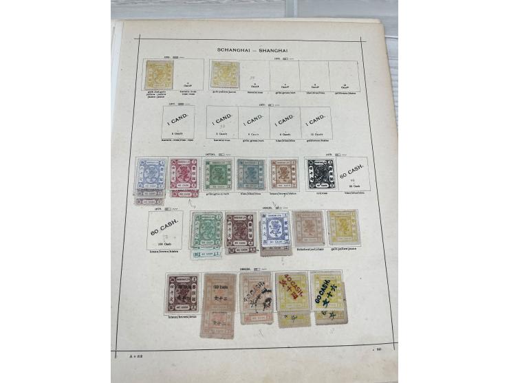 including Shanghai, Chefoo, Chungking, Kewkiang. Mostly Shanghai LPO stamps. Plus two pieces. Large quantity. Please view.